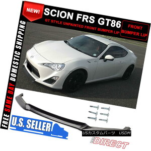 �G�A���p�[�c For 13-16 Scion FRS FR-S GT86 GT Type Front Bumper Lip Unpainted Black PU 13-16�T�C�I��FRS FR-S GT86 GT�^�C�v�t�����g�o���p�[���b�v���h���u���b�NPU �y���s�A���i�z