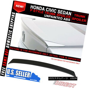 GAp[c 06-11 Honda Civic 8Th Gen 4Dr P Style Unpainted ABS Trunk Spoiler 06-11z_VrbN8Th Gen 4Dr PX^ChABSgNEX|C[