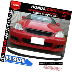 エアロパーツ For 99-00 Honda Civic OE Factory Style Front Bumper Lip Spoiler PU Urethane 99-00ホンダシビックOEファクトリースタイルフロントバンパーリップスポイラーPUウレタン
