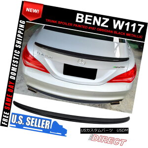 GAp[c 14-18 Benz CLA Class W117 4Dr Painted #197 Obsidian Black Metallic Trunk Spoiler 14-18xcCLANXW117 4Drh197j΂̍̃gNEX|C[