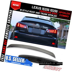 GAp[c For 06-13 Lexus Is250/Is350 Type IK Trunk + Roof Spoiler - Black Onyx #202 06-13NTXIs250 / Is350^CvIKgN+[tX|C[ - ubNIjLX202