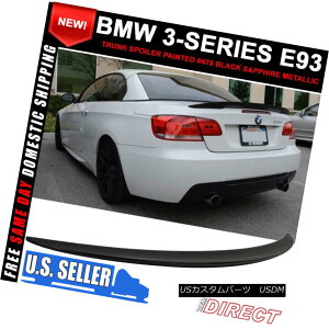 �G�A���p�[�c 07-13 3-Series E93 Rear Painted #475 Black Sapphire Metallic Trunk Spoiler (ABS) 07-13 3�V���[�YE93���A�h����475�u���b�N�T�t�@�C�A���^���b�N�g�����N�X�|�C���[�iABS�j �y���s�A���i�z