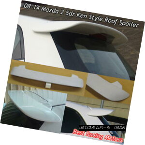 GAp[c K Style Rear Roof Spoiler Wing (FRP) Fits 08-14 Mazda 2 5dr KX^CA[tX|C[ECOiFRPjtBbg08-14}c_2 5dr
