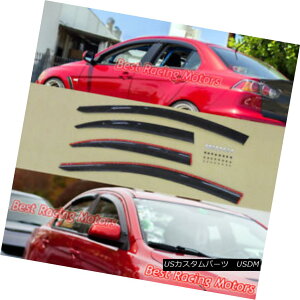 GAp[c JDM Side Window Visors + Clips Fits 08-16 Mitsubishi Lancer EVO 10 4/5dr JDMTChEBhEoCU[+NbvtBbg08-16OHT[EVO 10 4 / 5dr