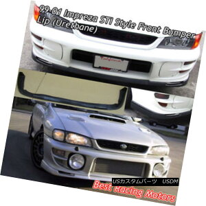 GAp[c STi Style Front Bumper Lip (Urethane) Fits 99-01 Subaru Impreza STiX^C̃tgop[bviE^j99-01XoCvbTɓK