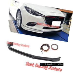 GAp[c MK Style Front Bumper Lip (ABS) Fits 17-18 Mazda 3 MKX^Ctgop[bviABSjtBbg17-18}c_3