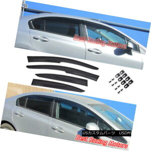GAp[c Mu-gen Style Side Window Visors + Clips Fits 12-15 Honda Civic 4dr [QX^C̃TChEBhEoCU[+Nbv12-15z_VrbN4drɓK