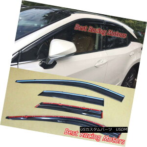 GAp[c JDM Side Window Visors + Chrome Molding Trims + Clips Fits 16-18 RX350 RX450h JDMTChEBhEoCU[+N[[fBOg+Nbv16-18ɓKRX350 RX450h
