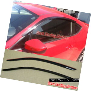 GAp[c JDM Style Side Window Visors Fits 12-18 Scion FR-S / Toyota 86 2dr JDMX^C̃TChEBhEoCU[12-18TCIɓKFR-S /g^86 2dr
