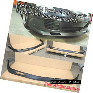 GAp[c Aero Style Front Bumper Lip (Urethane) Fits 01-05 Porsche 911 Turbo GAX^C̃tgop[bviE^jtBbg01-05|VF911^[{