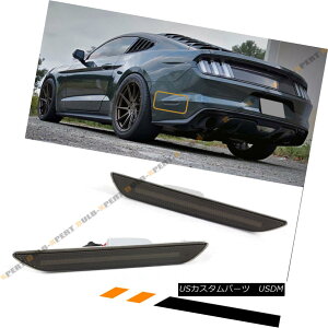 GAp[c FOR 2015-18 MUSTANG SMOKE LENS REAR BUMPER SIDE MARKER REFLECTOR LED LAMPS LIGHT 2015-18NMUSTANG SMOKE LENSAEop[TCh}[J[EtN^[LEDvCg