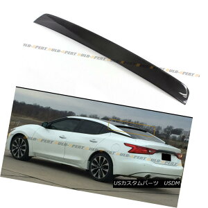 �G�A���p�[�c FOR 2016-18 8TH NISSAN MAXIMA JDM CARBON FIBER REAR WINDOW ROOF SPOILER LID WING NISSAN MAXIMA JDM CARBON FIBER REAR WINDOW ROOF SPOILER���C�h�E�C���O �y���s�A���i�z