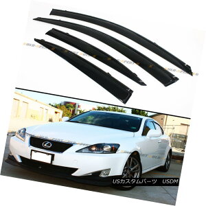 GAp[c FOR 06-13 LEXUS IS250 IS350 IS-F JDM VIP CLIP ON SMOKE WINDOW VISOR W/ BLK TRIM FOR 06-13NTXIS250 IS350 IS-F JDM VIPNbvASMOKE WINDOW VISOR W / BLK TRIM