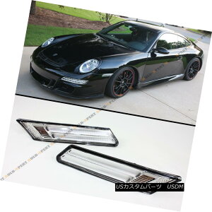GAp[c For 05-09 Porsche Carrera 991 997 LED Strip Euro Chrome Side Marker Bumper Light 05-09|VFJ[991 997 LEDXgbv[N[TCh}[J[op[Cg