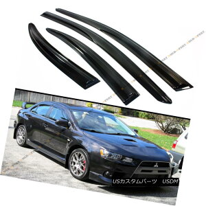 GAp[c JDM 3D WAVY SHAPE SMOKED WINDOW VISOR SHADE FOR 08-2017 MITSUBISHI LANCER EVO 10 JDM 3D WAVY SHAPE SMOKED WINDOW VISOR SHADE 08-2017 MITSUBISHI LANCER EVO 10