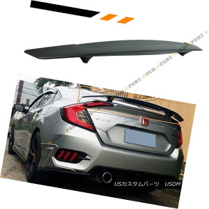 GAp[c FOR 2016-18 HONDA CIVIC FC 10TH GEN R STYLE REAR TRUNK SPOILER WING W/ LED BRAKE 2016-18z_VrbNFC 10th GEN RX^CAXCOX|C[EBO/ LEDu[L