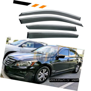 GAp[c FOR 08-12 HONDA ACCORD 4DR CHROME TRIM CLIP ON WINDOW VISOR RAIN GUARD DEFLECTOR 08-12z_RN[4DRNgNbvEBh[rWCK[hftN^[