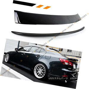 GAp[c FOR 06-13 LEXUS IS 250/350/ ISF GLOSS BLK REAR TRUNK LID + VIP REAR ROOF SPOILER FOR 06-13NTXIS 250/350 / ISFOXBLKAgNbh+ VIPA[tX|C[