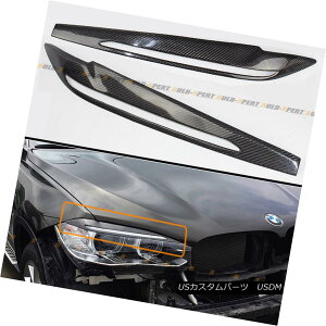 GAp[c FOR 2015-17 BMW F16 X6 F86 X6M CARBON FIBER HEADLIGHT EYE LID COVER EYEBROW PAIR 2015-17 BMW F16 X6 F86 X6MJ[{t@Co[wbhCgACbhJo[ACuEyA
