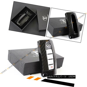 GAp[c BLACK GTR STYLE CARBON FIBER KEY FOB CASE COVER FOR INFINITI Q50 Q60 Q30 G37 G35 INFINITI Q50 Q60 Q30 G37 G35pBLACK GTRX^CJ[{t@Co[tHuP[XJo[
