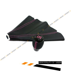 GAp[c M12 X 1.25 5 SPEED LEATHER BLACK SHIFT KNOB+BOOT W/ PINK STITCH FOR FORD FOCUS M12 X 1.25 5Xs[hEU[EubNVtgEmu+u[cEtH[NEtH[JXptH[NEXeBb`