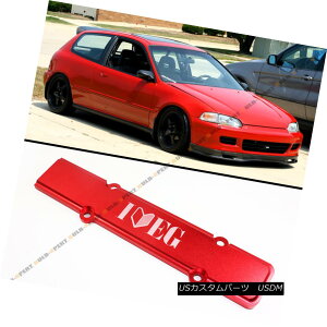 GAp[c FOR HONDA CIVIC EG6 EG9 I LOVE EK LOGO DOHC RED ALUMINUM ENGINE SPARK PLUG COVER z_VrbNEG6 EG9̂߂ɎEK LOGO DOHC RED ALUMINUM ENGINE SPARK PLUG COVER