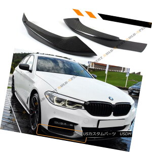 �G�A���p�[�c For 2017-18 BMW G30 540i M550i Carbon Fiber M Sport Front Bumper Side Splitters 2017-18 BMW G30 540i M550i�J�[�{���t�@�C�o�[M�X�|�[�c�t�����g�o���p�[�T�C�h�X�v���b�^�[�p