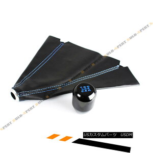 GAp[c M10 X 1.25 JDM Type-R Blk Blue 5 Speed Gear Knob + Leather Shift Boot For Mazda M10 X 1.25 JDM^Cv-R BLKu[5Xs[hMAmu+U[Vtg}c_pVtgu[c
