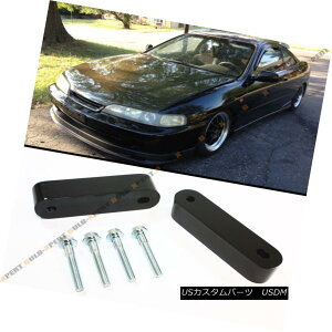 GAp[c For 1990-01 ACURA INTEGRA DC2 Black Metal Engine Swap Hood Vent Riser Spacer X 2 1990N1ACURA INTEGRA DC2ubN^GWXbvt[hxgCU[Xy[T[X 2