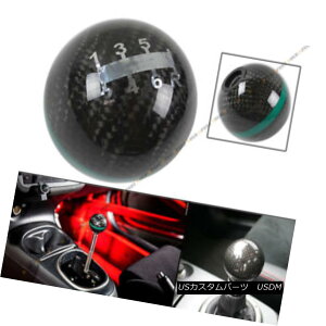 GAp[c M12 X 1.25 ROUND CARBON FIBER MANUAL 6 SPEED SHIFT KNOB GREEN STRIP FOR TOYOTA M12 X 1.25~`Yf@ۂ̃}jA6g^̂߂̃Xs[hEVtgEmuEO[EXgCv