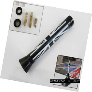 GAp[c 2002-2016 MINI COOPER 3'' UK FLAG BLACK JACK SCREW-ON TYPE SHORT SPORT ANTENNA 2002?2016 MINI COOPER 3 '' UK FLAG BLACKWbN˂V[gX|[cAei