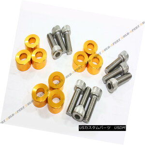 GAp[c 9PC ANODIZED GOLD 8MM HEADER MANIFOLD JDM CUP WASHER BOLTS KIT FOR HONDA ACURA 9PC ANODIZED GOLD 8MMwb_[}jz[hz_ACURApJDMJbvbV[{gLbg