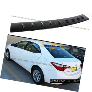 GAp[c JDM Glossy Black Rear Roof Shark Fin Vortex Generator For 2014-17 Toyota Corolla g^J[̂߂JDMubNA[tV[NtB{ebNXWFl[^