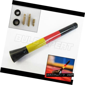 GAp[c 2002-2015 MINI COOPER 5'' GERMAN FLAG COLORWAY SCREW-ON SHORT SPORT ANTENNA 2002-2015 MINI COOPER 5 ''hCc̊̐F̂˂V[gX|[cAei
