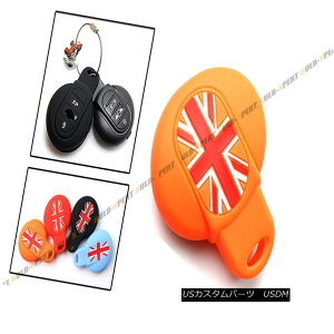 GAp[c FOR 2015-2017 MINI COOPER KEY FOB ORANGE UNION JACK SILICONE PROTECTIVE CASE 2015-2017 MINI COOPER KEY FOB ORANGE UNION JACKVRveNVP[X