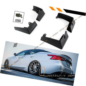 GAp[c FOR 2016-2018 8TH GEN NISSAN MAXIMA 4PCS FRONT  REAR SPLASH GUARD MUD FLAP JDM 2016N?2018NA8I̓Y}LV}4PCS FRONTamp; AXbVK[h}bhtbvJDM