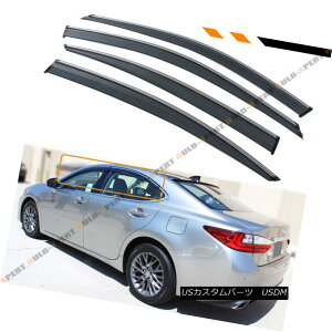 GAp[c FOR 2013-18 LEXUS ES300 ES350H VIP CLIP-ON SMOKE TINTED WINDOW VISOR CHROME TRIM 2013-18ÑNTXES300 ES350H VIPNbvIE\[LEeBebhEEChEErW^[ENEg