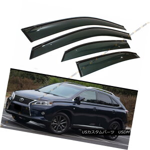 GAp[c FOR 2010-2015 LEXUS RX350 RX450H VIP CLIP-ON SMOKE WINDOW VISOR W/ BLACK TRIM 2010-2015NNTXRX350 RX450H VIPNbvIX}[gEBhEr[W /ubNg