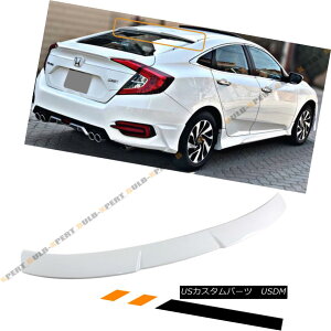 �G�A���p�[�c FOR 2016-2018 10TH GEN HONDA CIVIC X SEDAN GLOSSY WHITE REAR WINDOW ROOF SPOILER 2016-2018�N10���I�z���_�V�r�b�NX�Z�_���O���X�z���C�g���A�E�C���h�E���[�t�X�|�C���[ �y���s�A���i�z