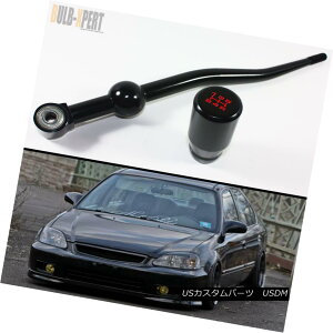 GAp[c FOR 88-00 HONDA CIVIC BLK DUAL BEND SHORT THROW SHIFTER+3'' LONG BAR SHIFT KNOB 88-00z_EVrbNBLKfAExhEV[gEX[EVtg+ 3 ''OEo[EVtgEmu