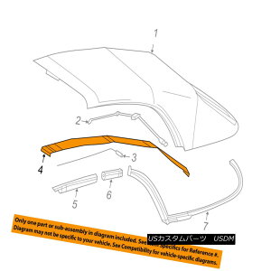 �y�E�\�t�g�g�b�v CHRYSLER OEM 05-08 Crossfire Convertible/soft Top-Pad 5170488AA CHRYSLER OEM 05-08 Crossfire Convertible / so ft�g�b�v�p�b�h5170488AA �y���s�A���i�z