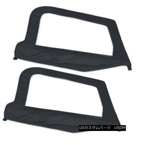 �y�E�\�t�g�g�b�v 97-06 Jeep Wrangler Soft Top front. Upper HALF Door skins BLACK Smittybilt 89735 97-06�W�[�v�����O���[�\�t�g�g�b�v�t�����g�B �A�b�p�[�n�[�t�h�A�X�L��BLACK Smittybilt 89735 �y���s�A���i�z