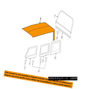 yE\tggbv Jeep CHRYSLER OEM 11-12 Wrangler Convertible/soft Top-Folding Top 1TX14SX9AA W[vNC[OEM 11-12O[ERo[`u/ so ftgbv܂肽݃gbv1TX14SX9AA