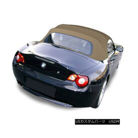 幌・ソフトトップ BMW Z4 2003-2008 Convertible Soft Top Replacement &amp; Glass Window Tan Stayfast BMW Z4 2003-2008コンバーチブルソフトトップ交換＆amp; ガラス窓のタン