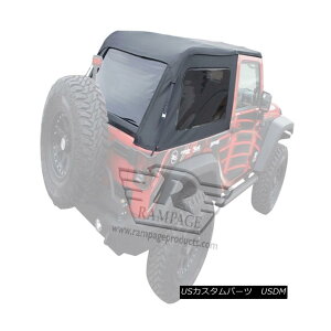 �y�E�\�t�g�g�b�v Rampage 109935 Frameless Soft Top Kit Sailcloth Fits 07-16 Wrangler (JK) �����y�C�W109935�t���[�����X�\�t�g�g�b�v�L�b�g07-16�����O���[�iJK�j
