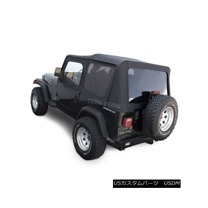 yE\tggbv Jeep Wrangler YJ Soft Top, 88-95, Upper Doors, Tinted Windows, Black Denim W[vO[YJ\tggbvA88-95AAbp[hAAeBebhEChEAubNfj