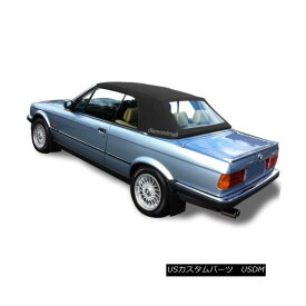 幌・ソフトトップ BMW E30 Convertible Soft Top &amp; Plastic Window 3 series 1986-1993 Black Stayfast BMW E30コンバーチブルソフトトップ＆amp; プラスチック窓3シリーズ1986-1993ブラックステイファスト