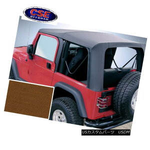 yE\tggbv Jeep Wrangler TJ Soft Top Dark Tan Clear Windows 97-02 Rugged Ridge 13705.33 W[vO[TJ\tggbv_[N^NAWindows 97-02 Rugged Ridge 13705.33