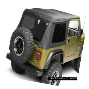 yE\tggbv 97-06 Jeep Wrangler TJ Frameless Bowless Soft Top with Tinted Windows in Black 97-06W[vO[TJt[X{EX\tggbv