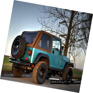 �y�E�\�t�g�g�b�v 1997-2006 Jeep Wrangler Bowless Soft Top Kit with Tinted Windows in Spice 1997�N?2006�N�W�[�v�E�����O���[�E�{�E���X�\�t�g�g�b�v�L�b�g�i���h������j �y���s�A���i�z